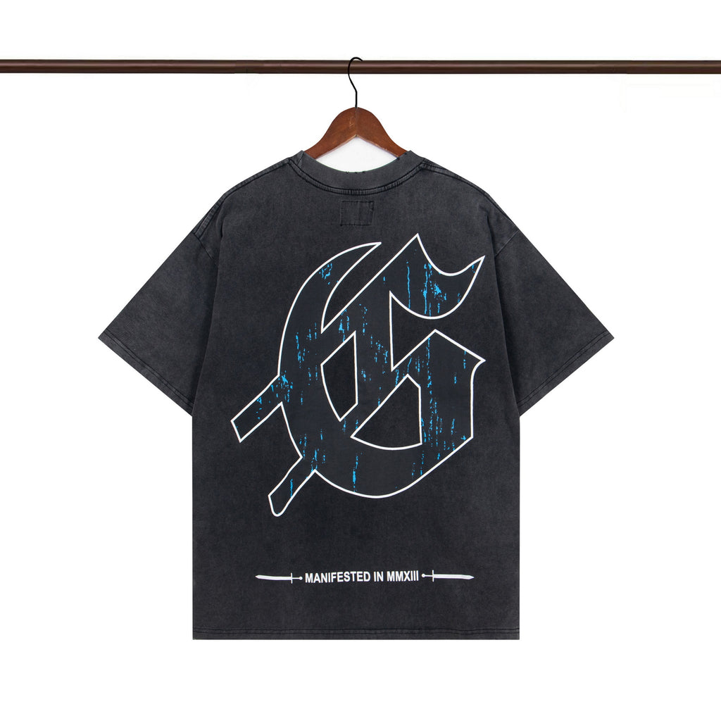 Godspeed Skull Rose Tee – Washed Black