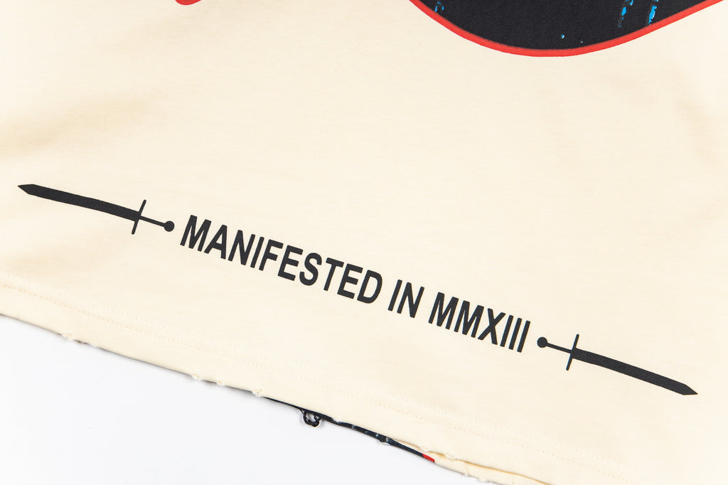 Godspeed Skull Rose Tee – Cream