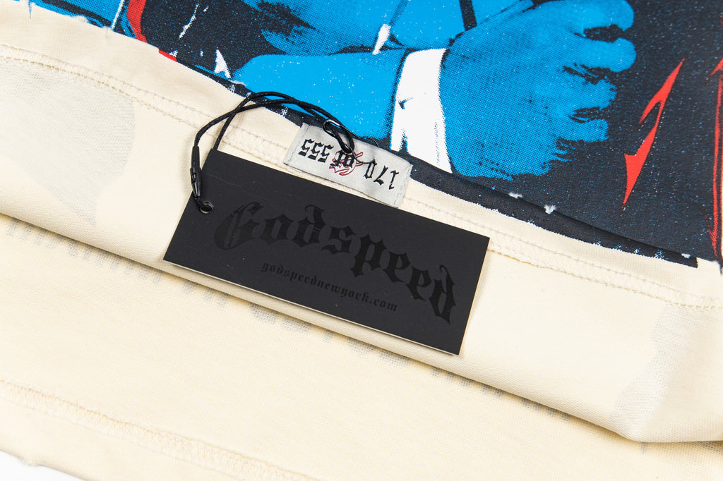 Godspeed Skull Rose Tee – Cream