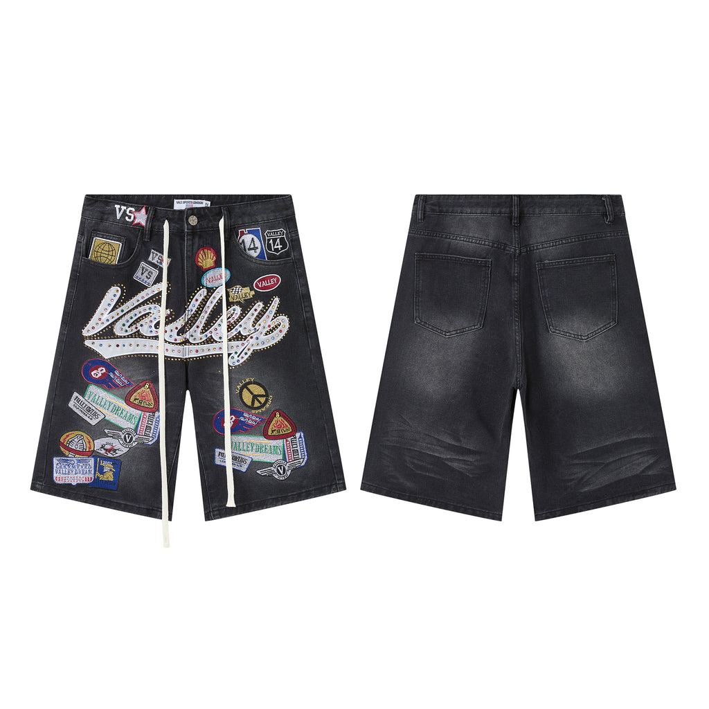 Valley Dreams Patch Denim Shorts