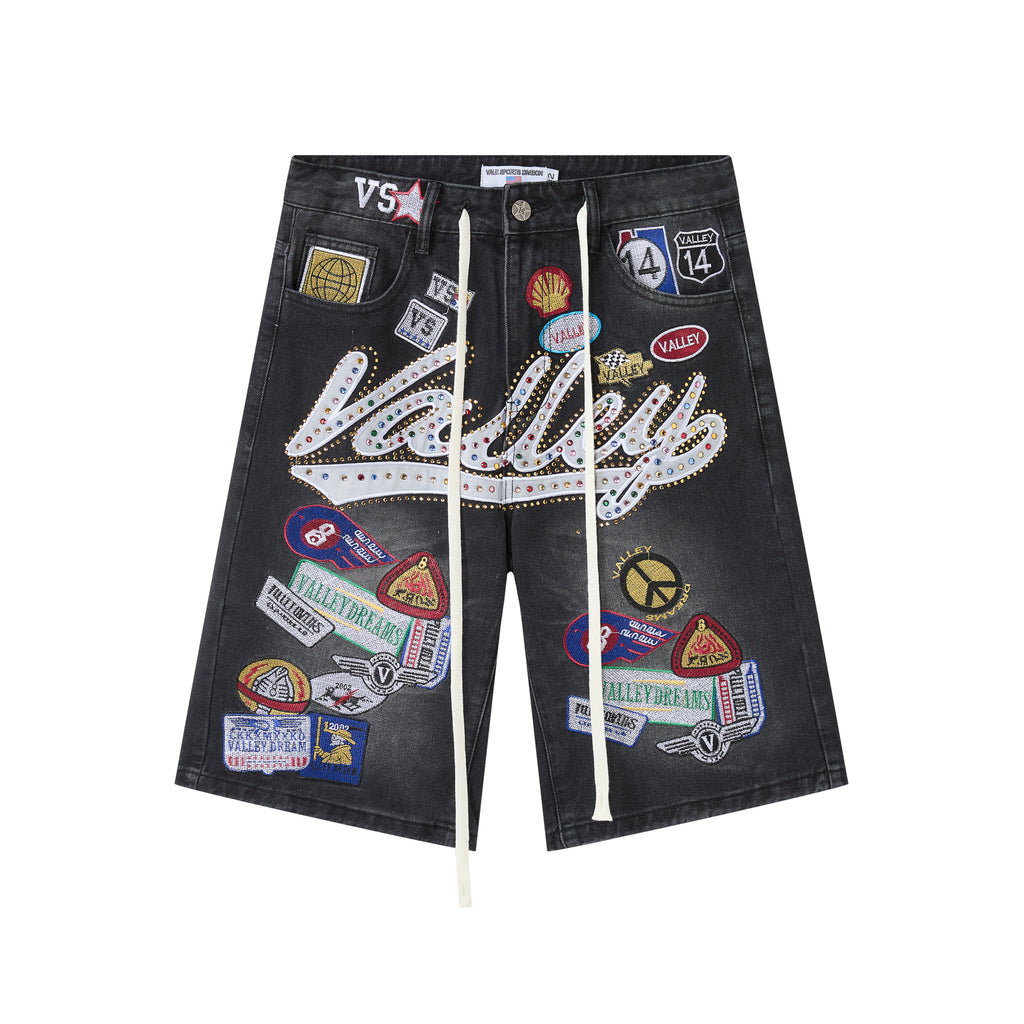 Valley Dreams Patch Denim Shorts