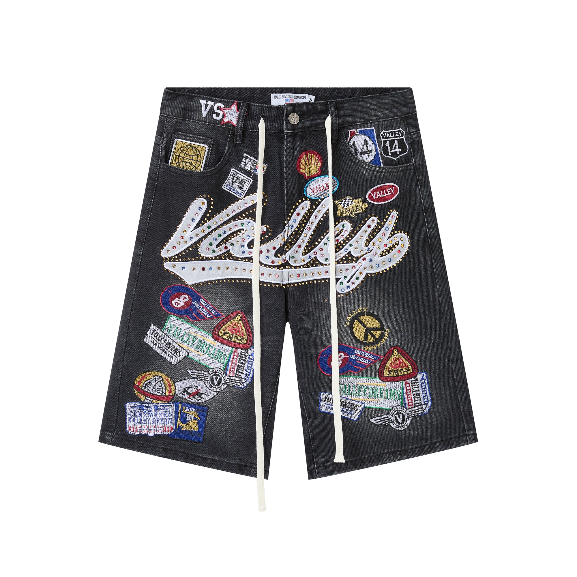 Valley Dreams Patch Denim Shorts