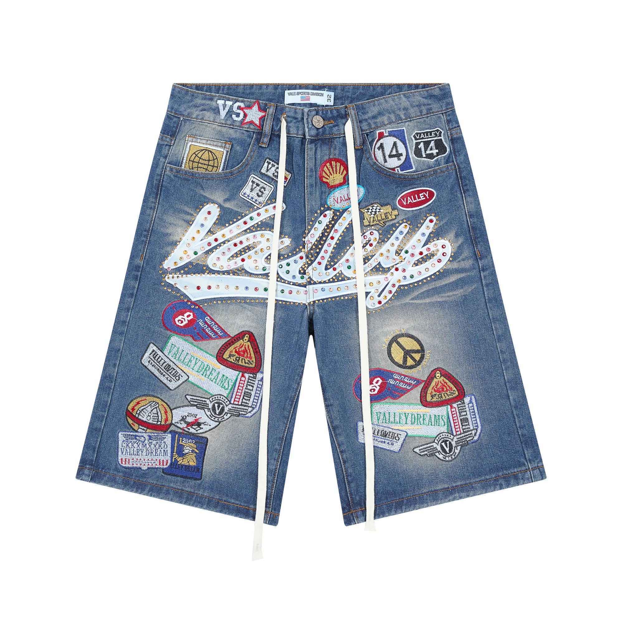 Valley Dreams Patch Denim Shorts