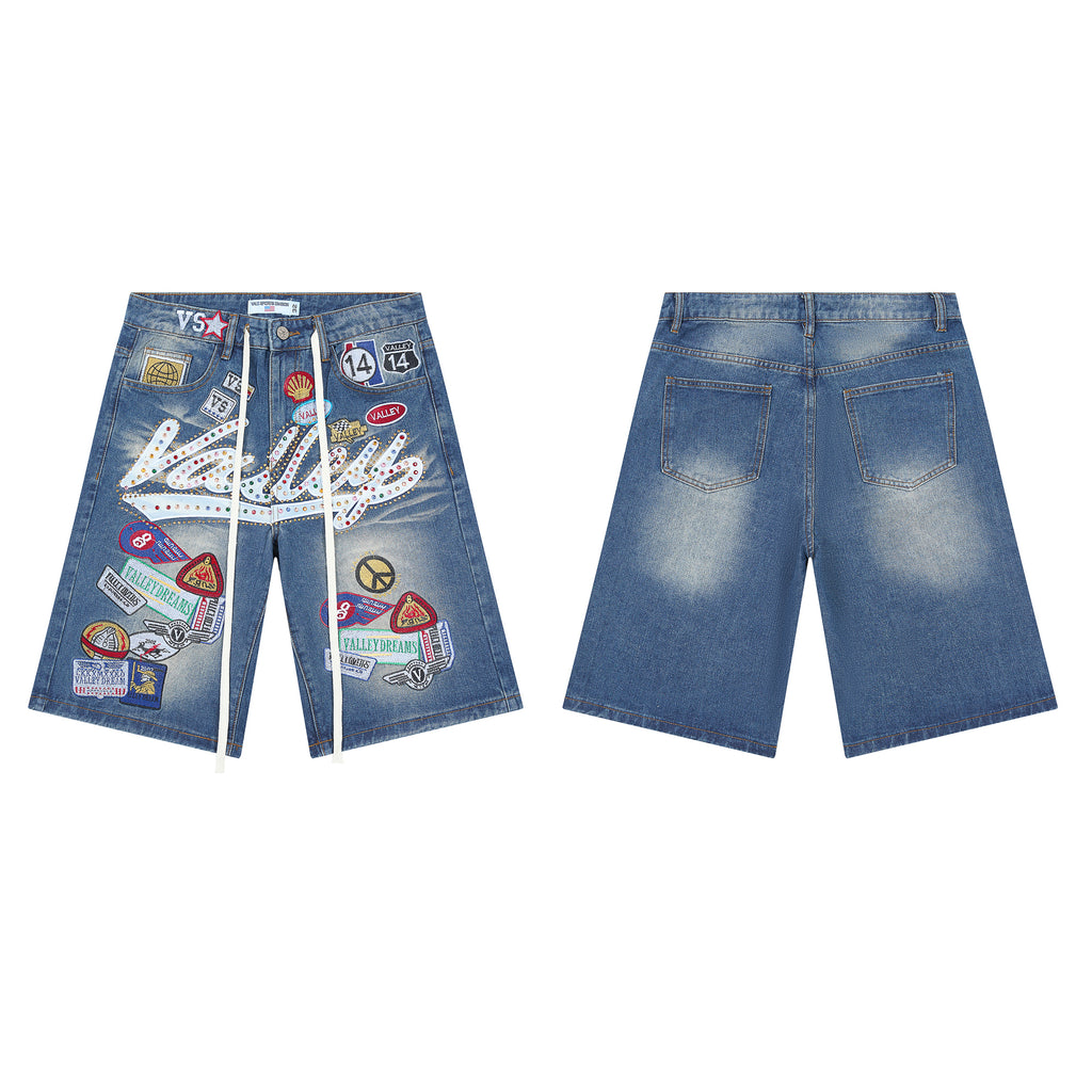 Valley Dreams Patch Denim Shorts