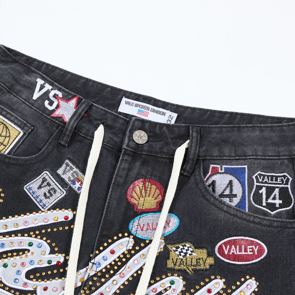 Valley Dreams Patch Denim Shorts