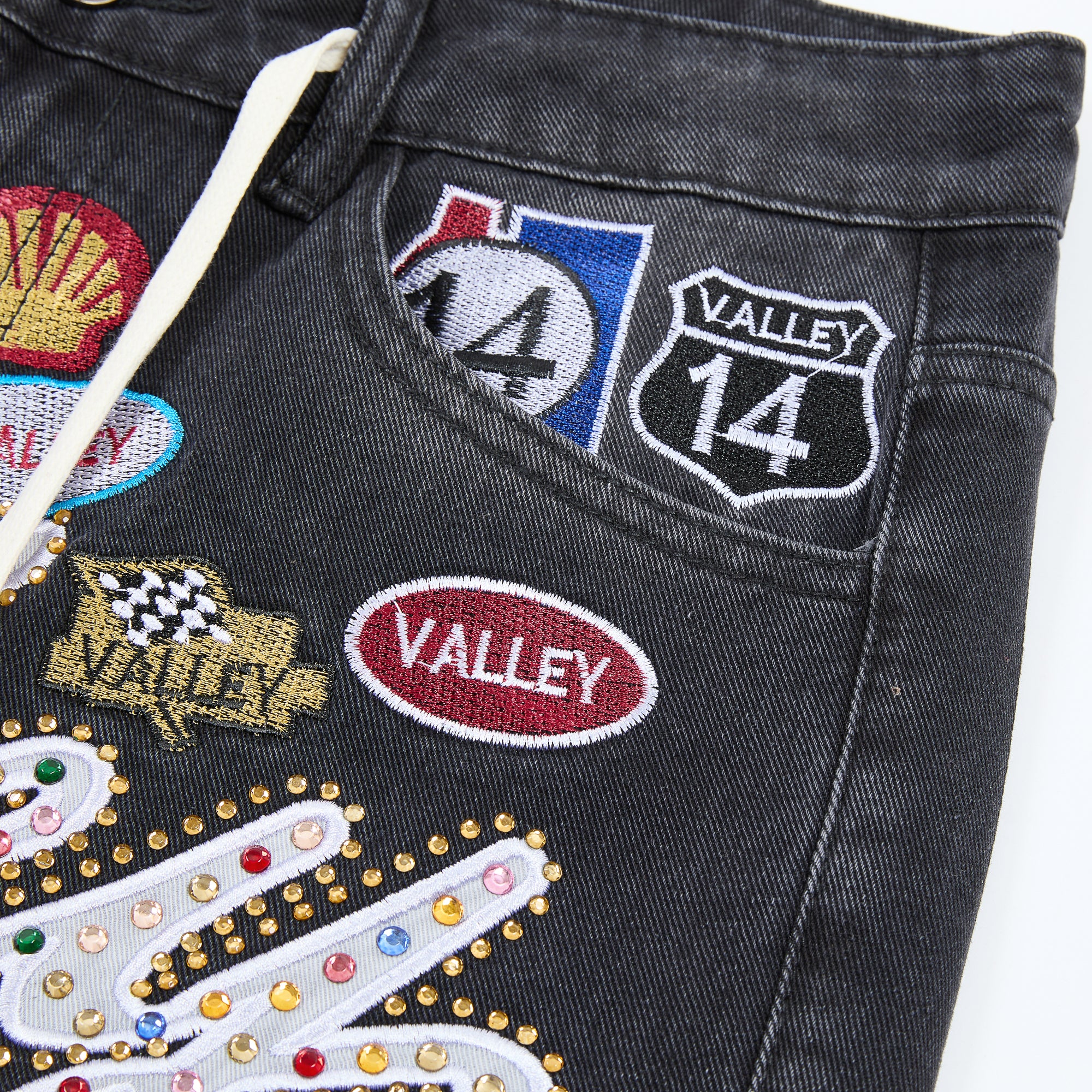 Valley Dreams Patch Denim Shorts