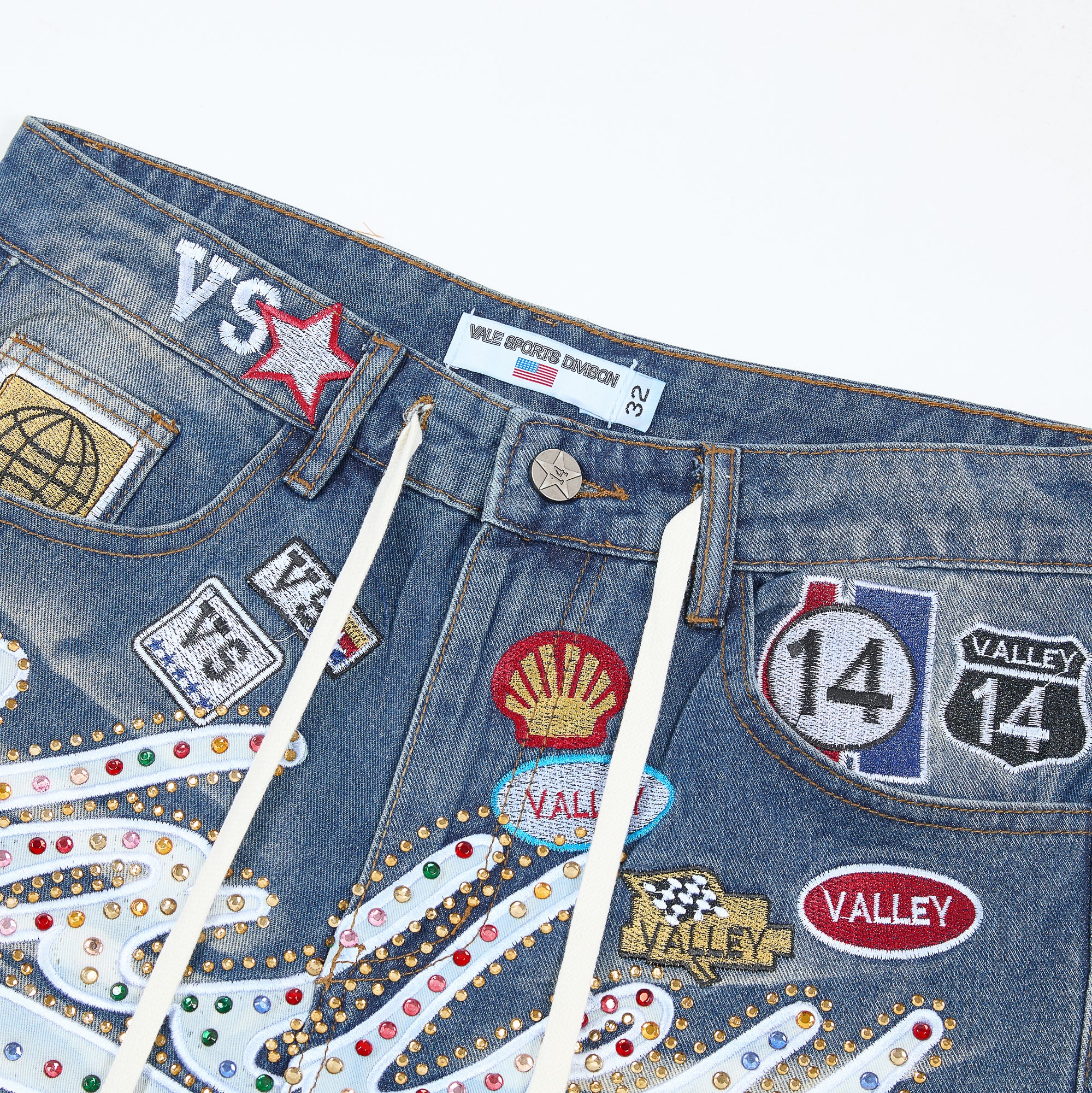 Valley Dreams Patch Denim Shorts