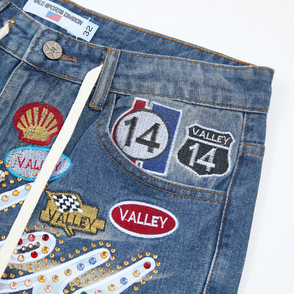 Valley Dreams Patch Denim Shorts