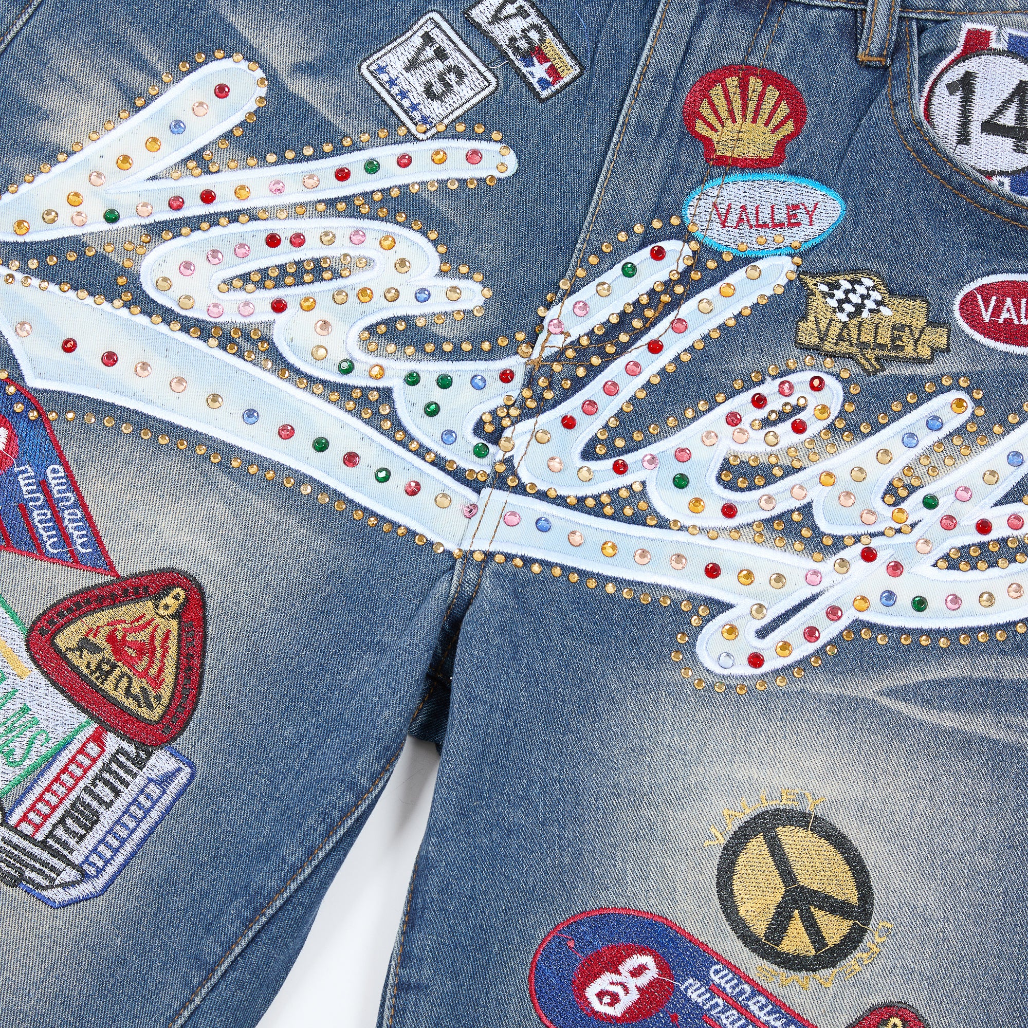 Valley Dreams Patch Denim Shorts